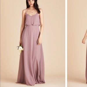 Birdy Grey Gwennie Chiffon Dress in Dark Mauve Pink - Size Small